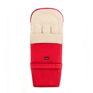 CoverBaby Scandinavian Red Baby Footmuff with Cream Lining Wool Brand New